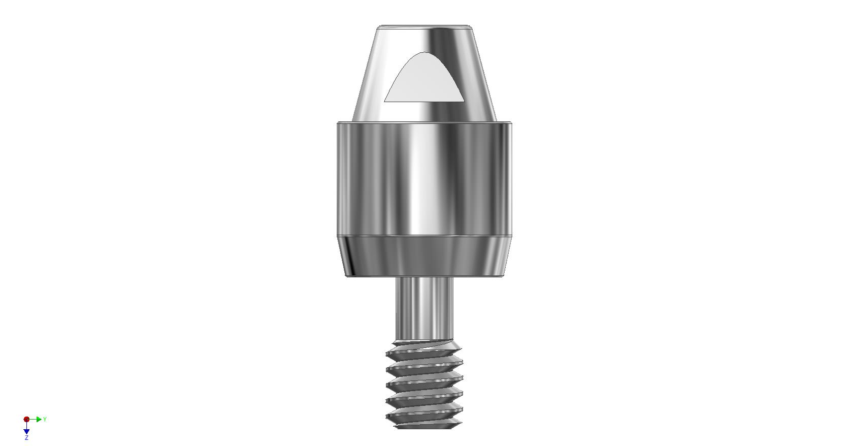 Tapered Multi-Unit, non-engaging compatible with Biomet 3i external hex 4.1mm