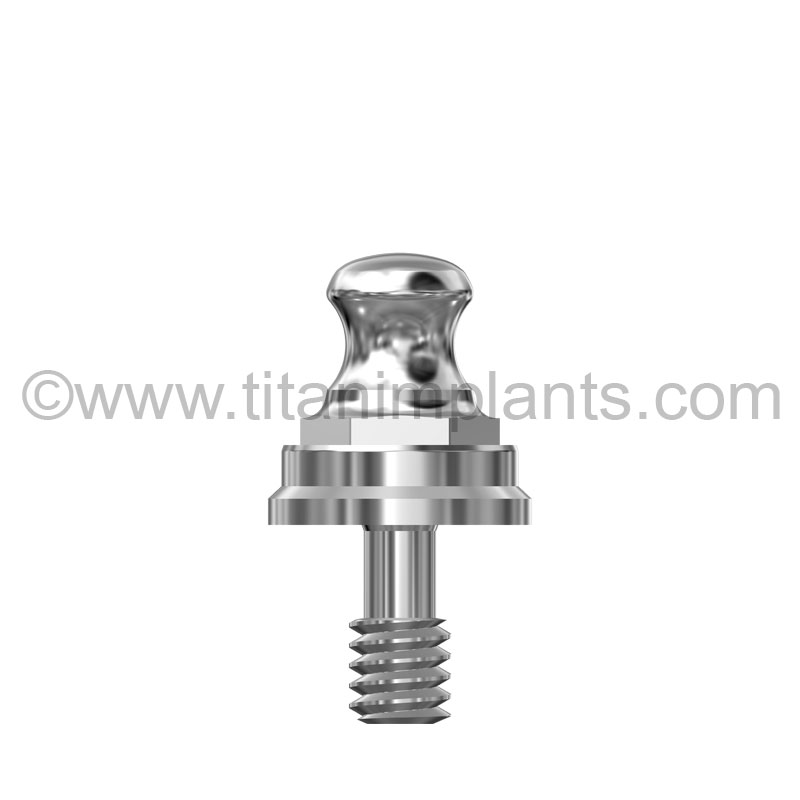 Ball Head Abutment compatible with Biomet 3i external hex 5.0mm