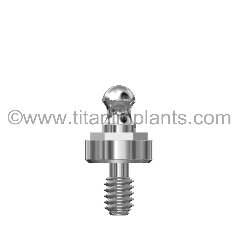 Ball Head Abutment compatible with Biomet 3i external hex 4.1mm