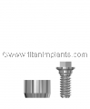 Transmucosal Standard Abutment compatible with Biomet 3i external hex 4.1mm